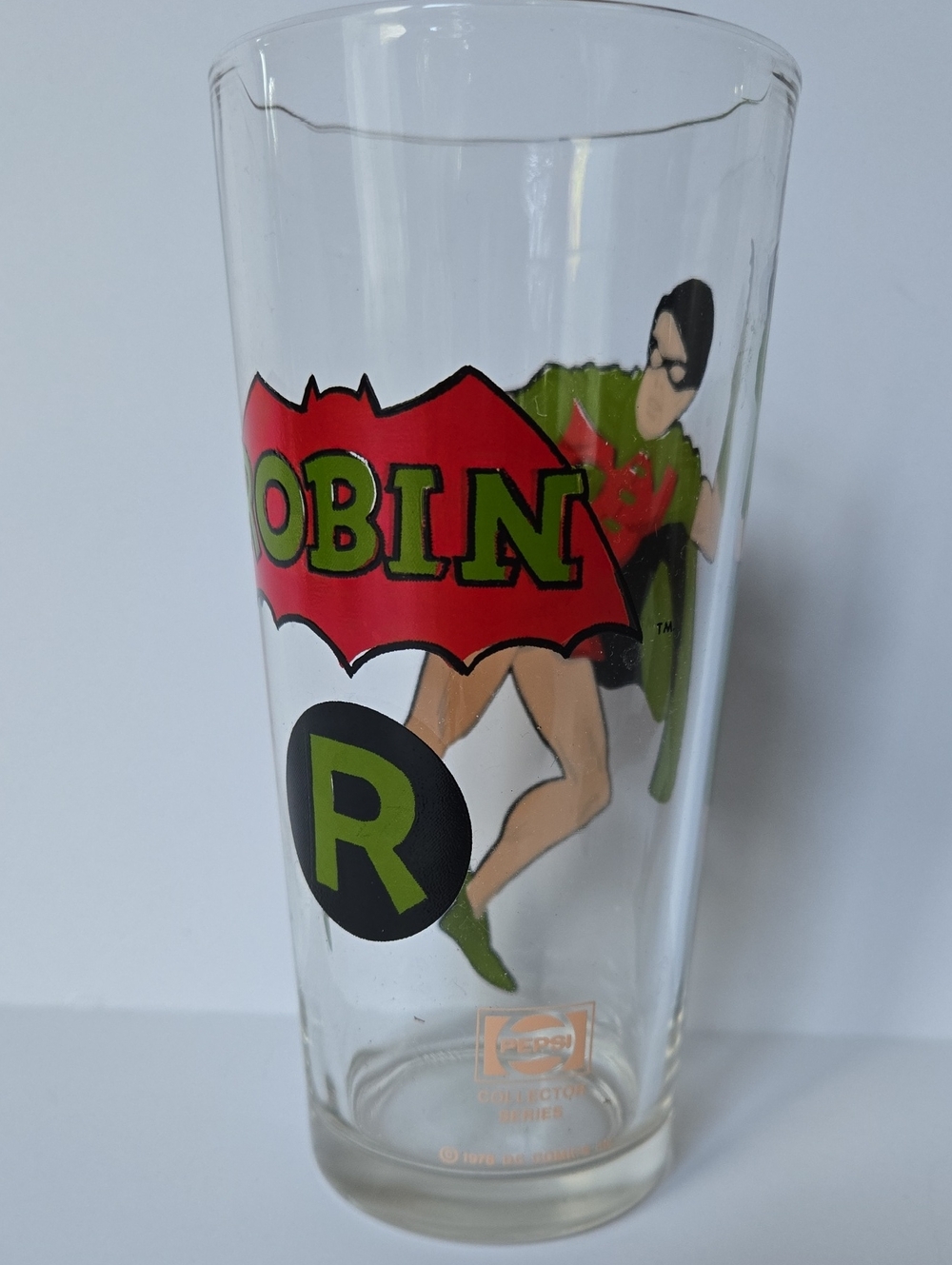 Robin 16oz. Glass Tumbler 1978 DC  Comics PEPSI Collector Series